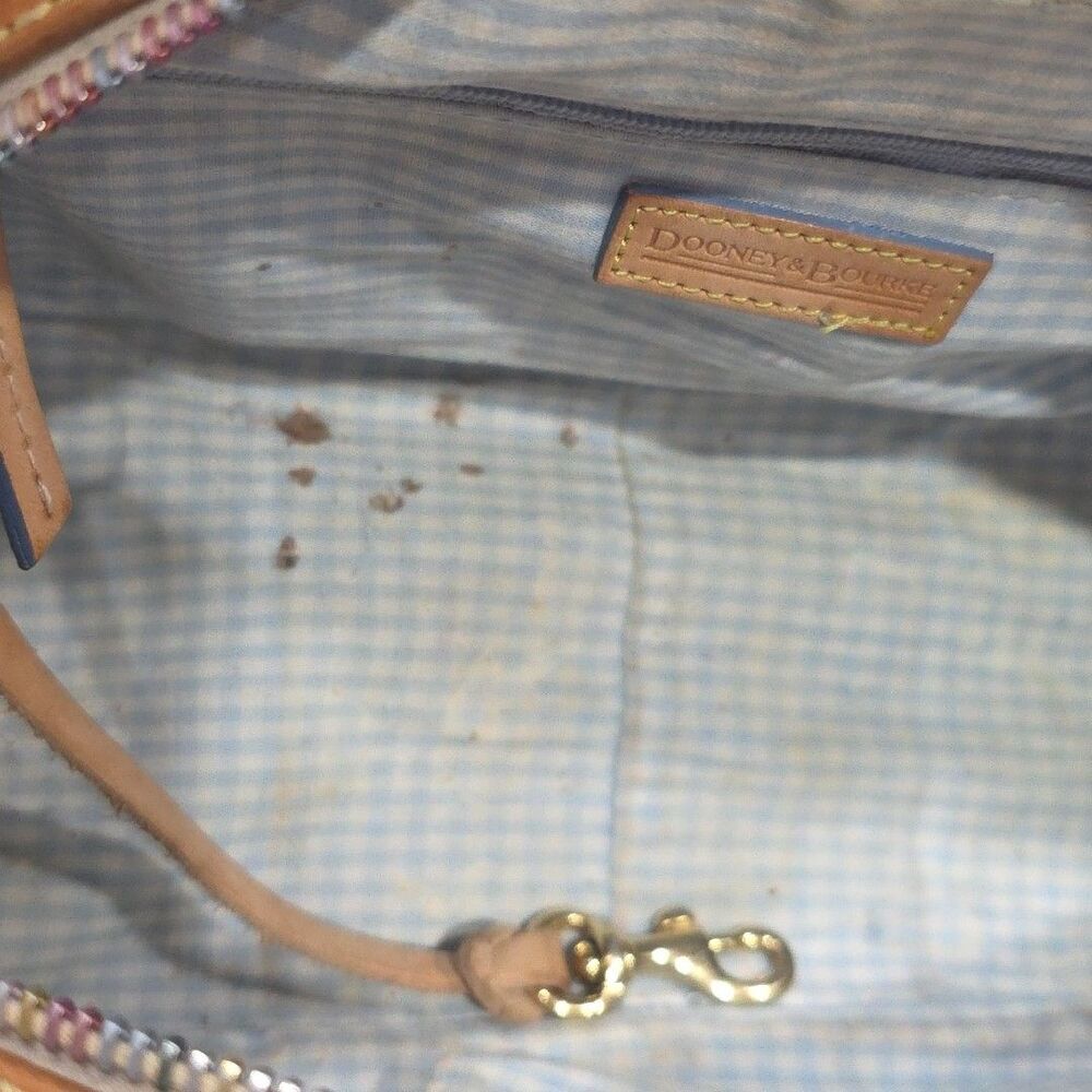 Vintage Dooney & Bourke x Lindsay Lohan White Y2K Shoulder Charm Bag Rare! - Picture 13 of 16